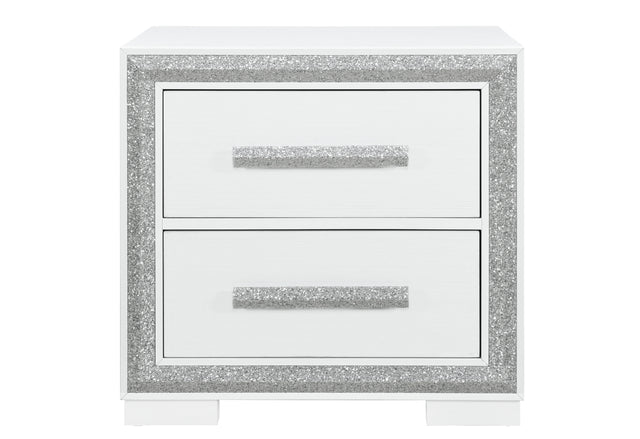 Andros Silver Nightstand | Global Furniture USA - Home Elegance USA