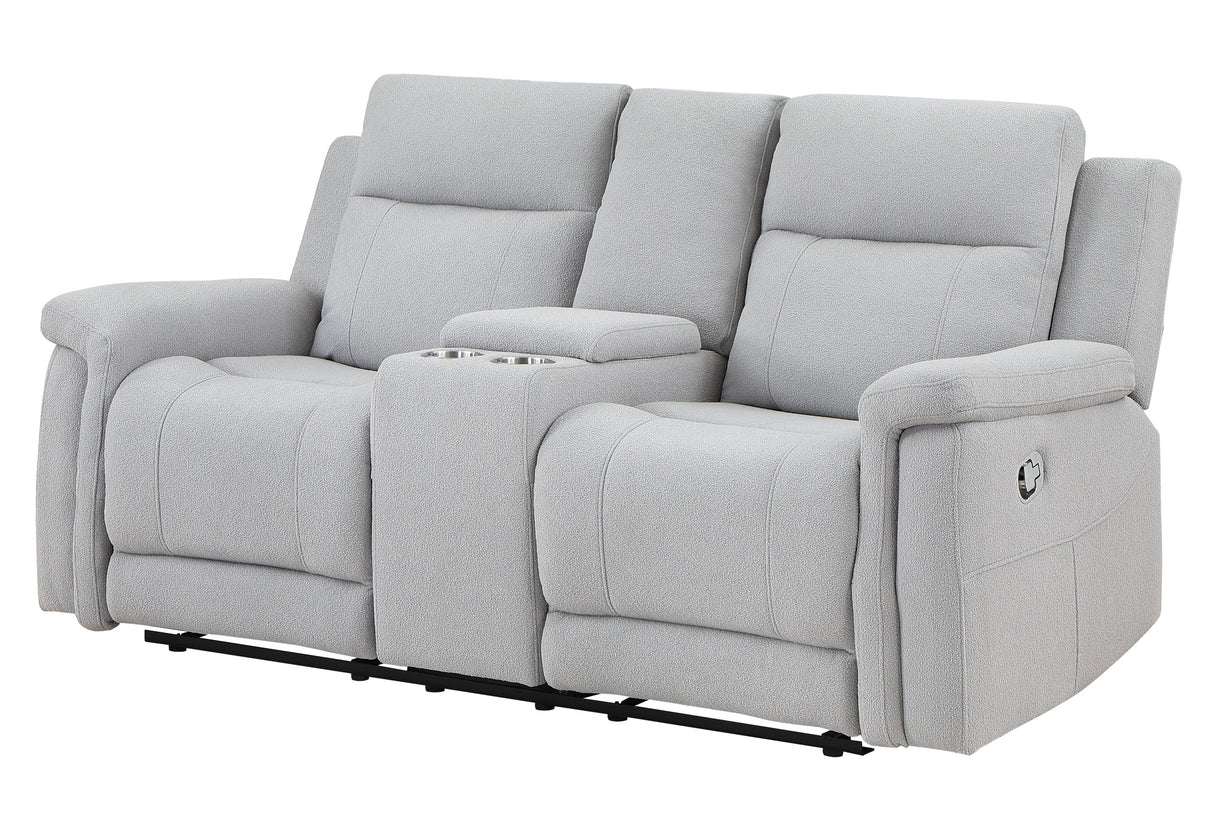 U1797 Grey Console Reclining Loveseat | Global Furniture USA