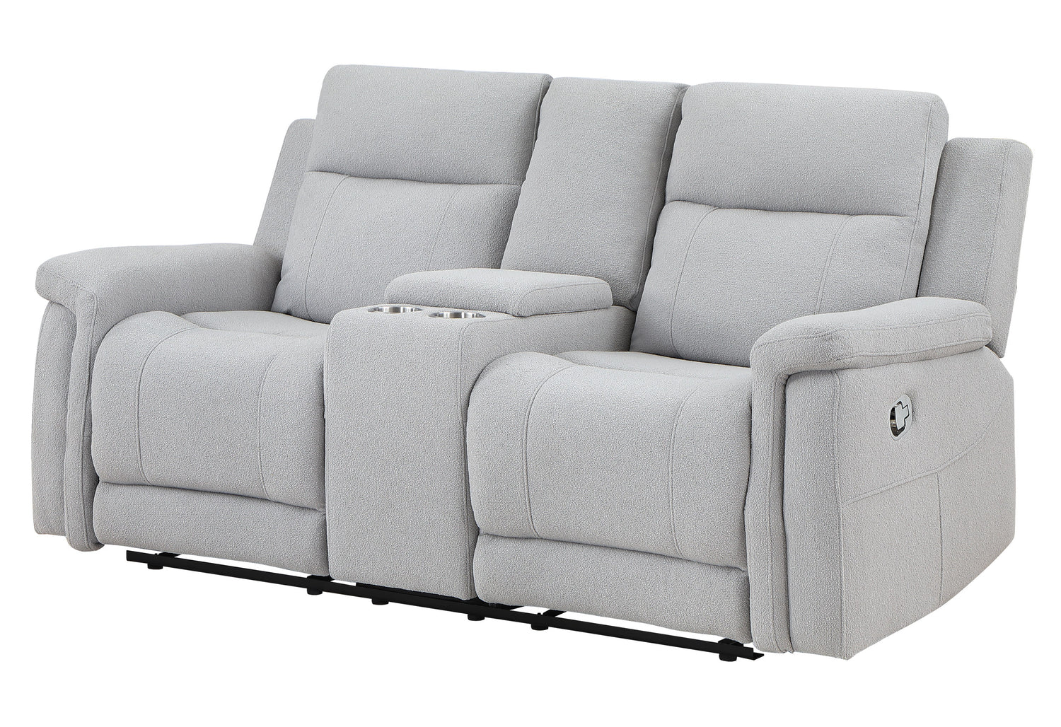 U1797 Grey Console Reclining Loveseat | Global Furniture USA