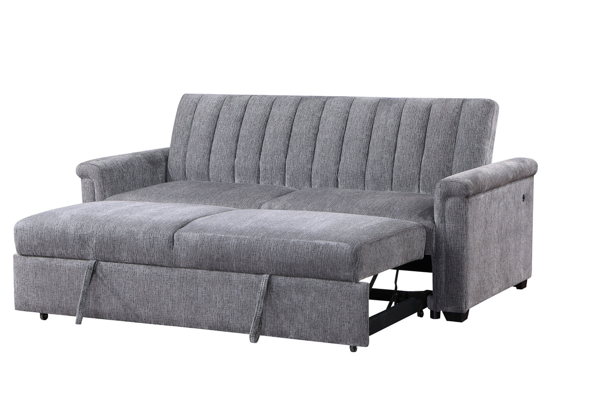 U0201 Dark Grey Pull Out Sofa | Global Furniture USA