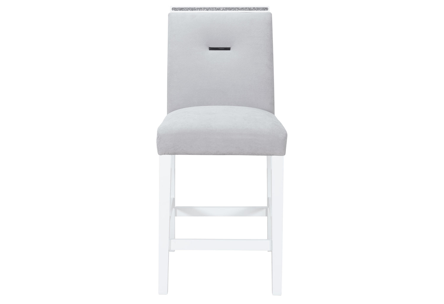 Monaco Grey/White Bar Stool Kit Of 2 | Global Furniture USA - Home Elegance USA