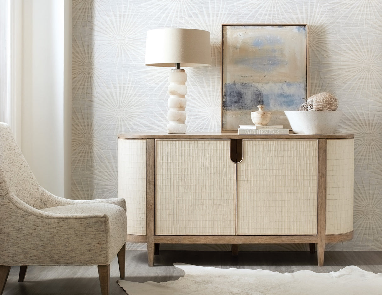 Arbor Credenza styled in a transitional living room