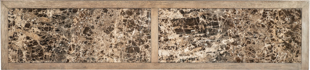 Melange Dancer Credenza by Hooker Furniture with marble top – top view