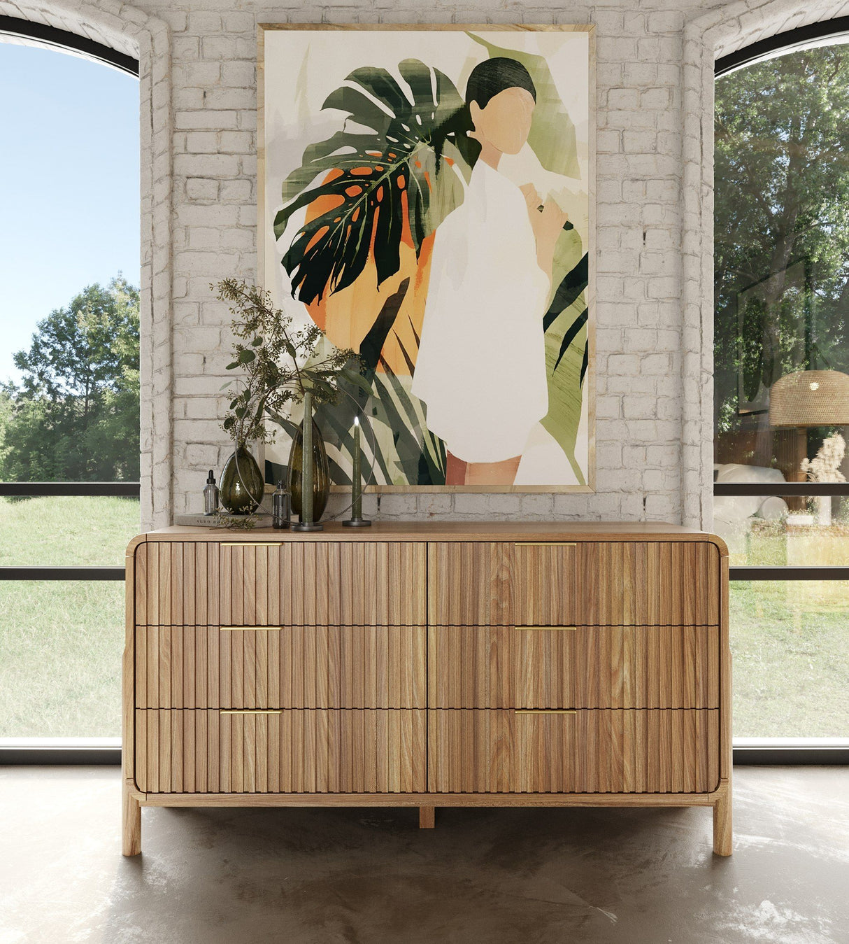Modrest Mikala - Modern Natural Oak Dresser - Home Elegance USA