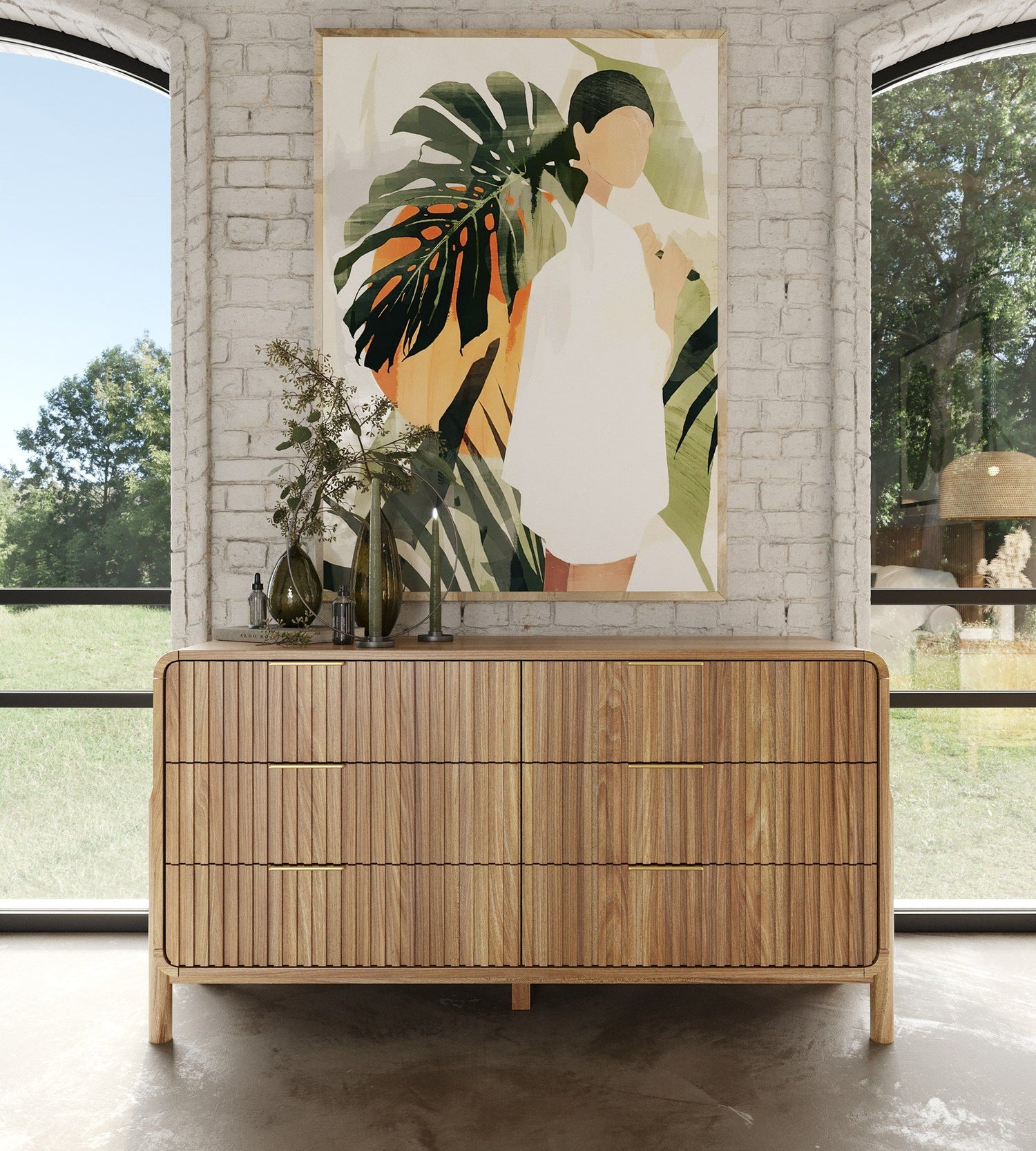 Modrest Mikala - Modern Natural Oak Dresser - Home Elegance USA