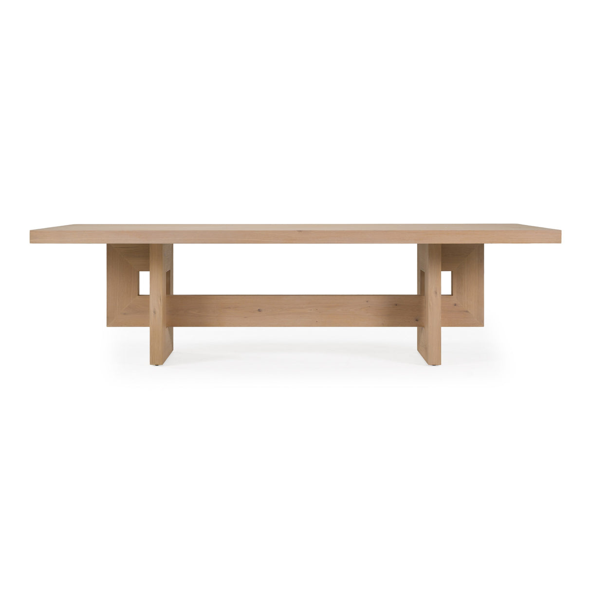 Mineola - Modern Natural White Oak 110" Dining Table - View Image 1