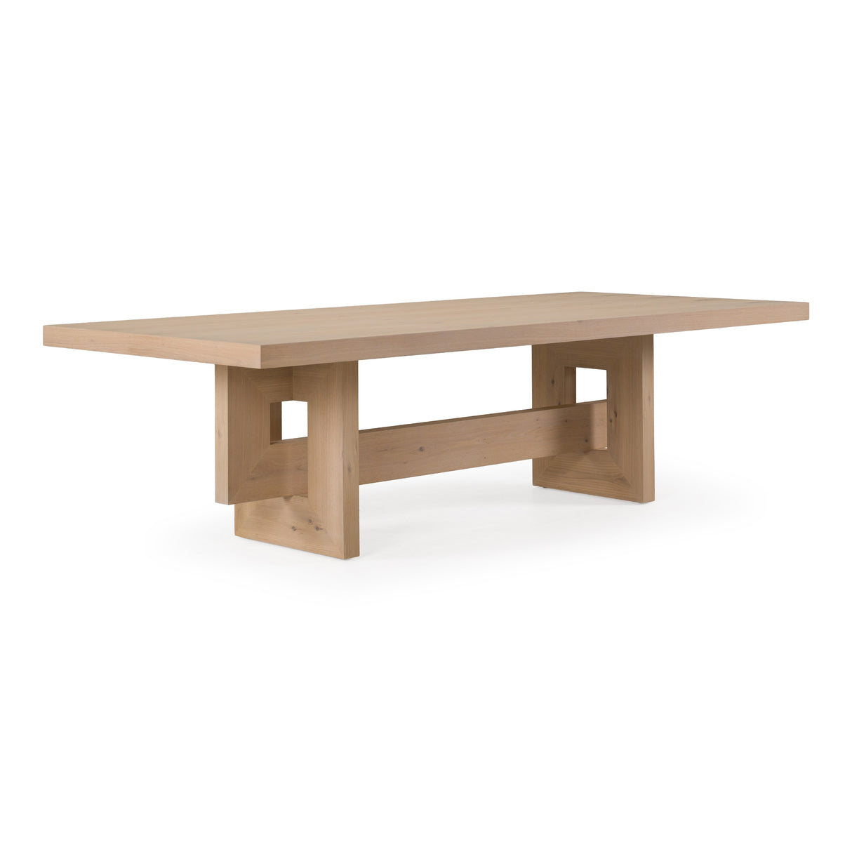 Mineola - Modern Natural White Oak 110" Dining Table - View Image 1