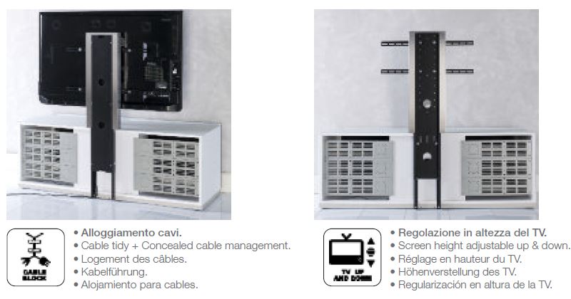 MO-USA2 Modena Grey TV Entertainment System Made In Italy - View Image 1