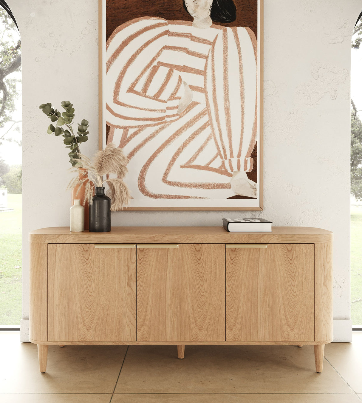 Richmond - Modern Natural Oak Buffet - View Image 1