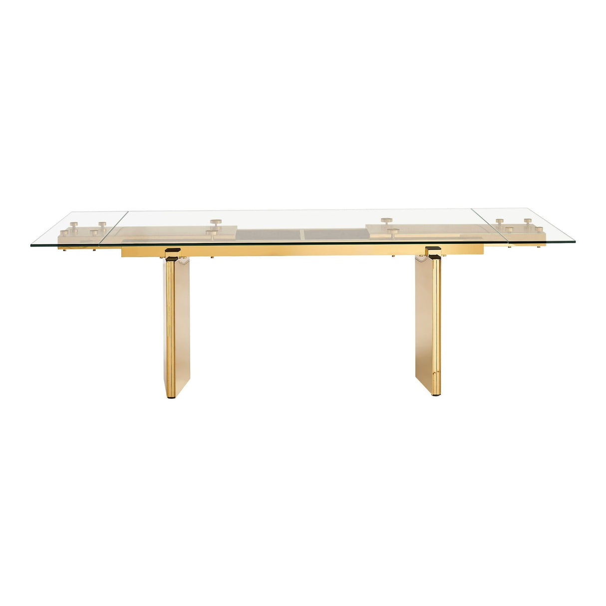 Modrest Nassim - Glam Glass Extendable Dining Table