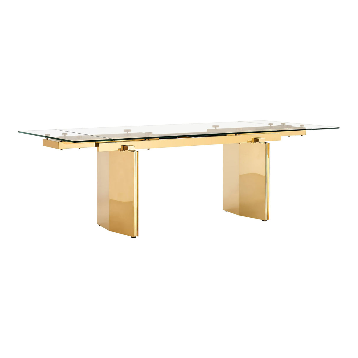 Modrest Nassim - Glam Glass Extendable Dining Table