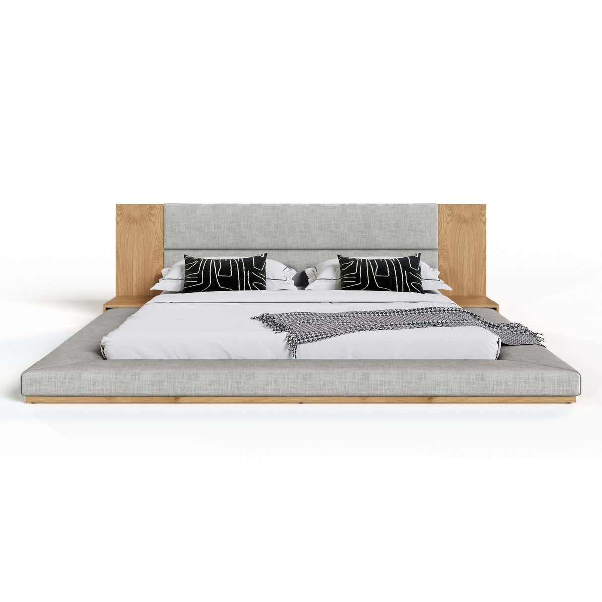 California King Jagger Modern Natural Oak Bed