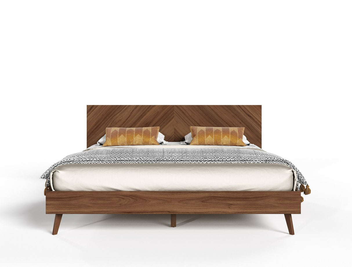 Kamela -Modern Walnut EK Bedroom Set