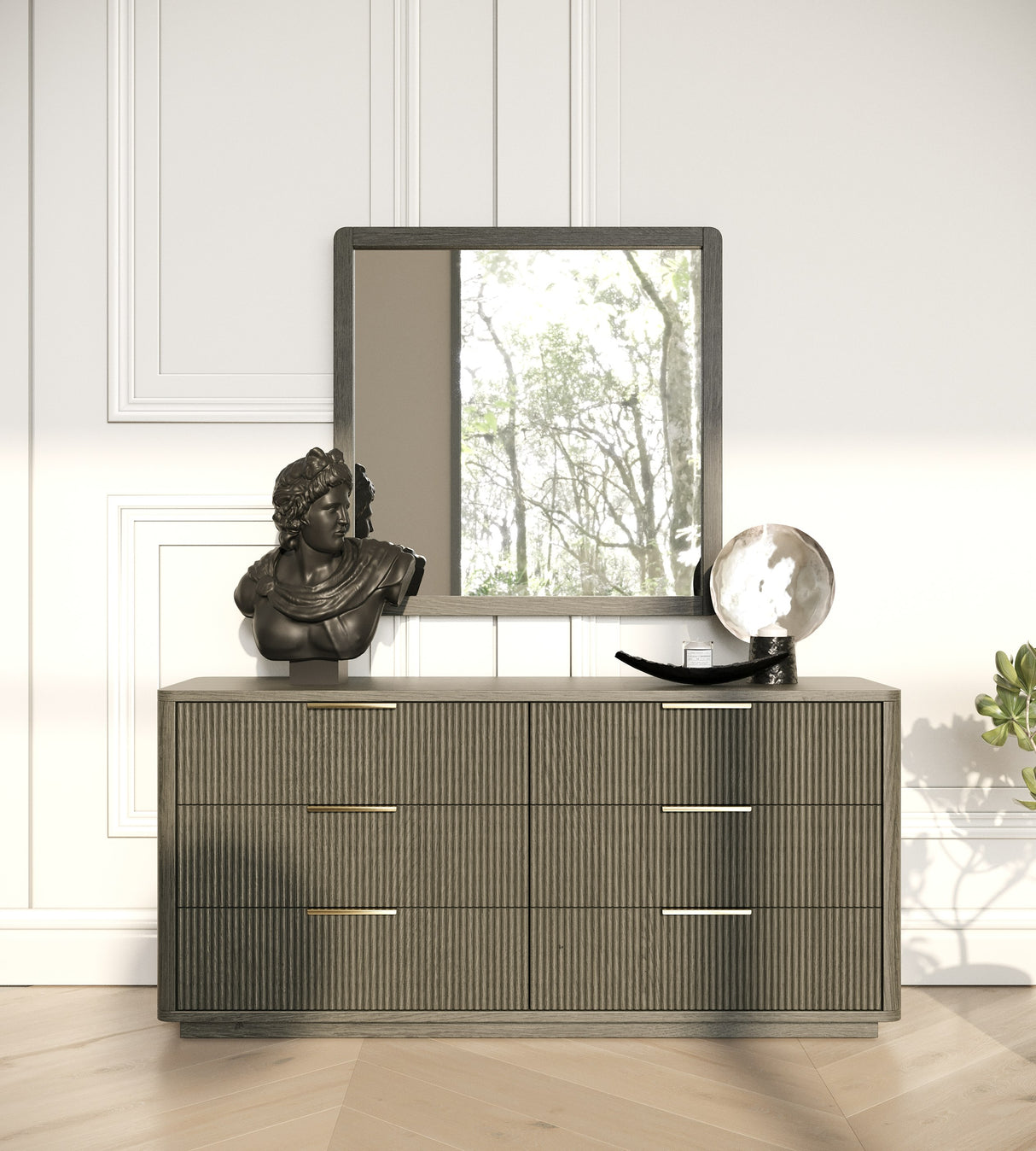 Santa Monica - Modern Grey Wash Dresser - View Image 1
