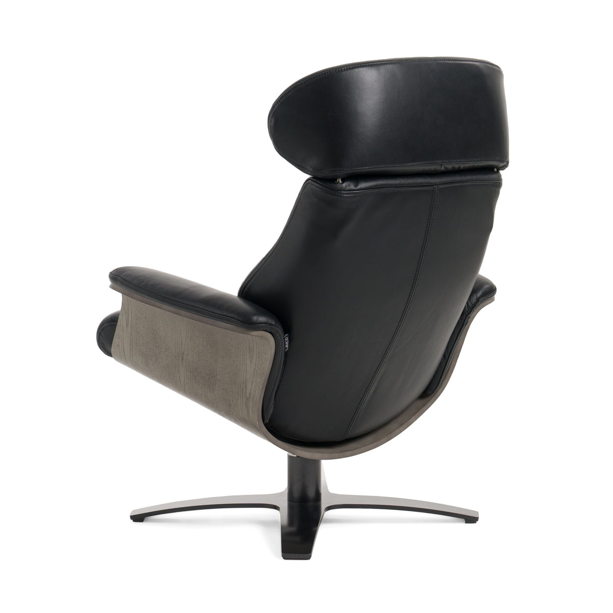Modrest - Nowak Modern Black Lounge Chair & Ottoman Set