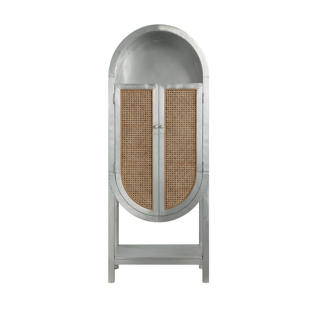 Acme - Ogden Bookcase OF02406 Aluminum