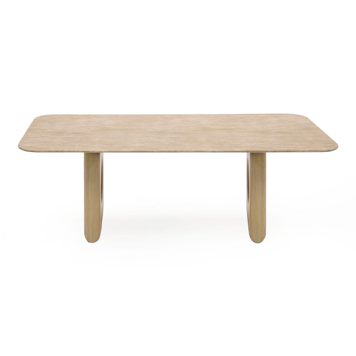 Nova Domus Osaka - Modern Faux Marble + Natural Ash Dining Table
