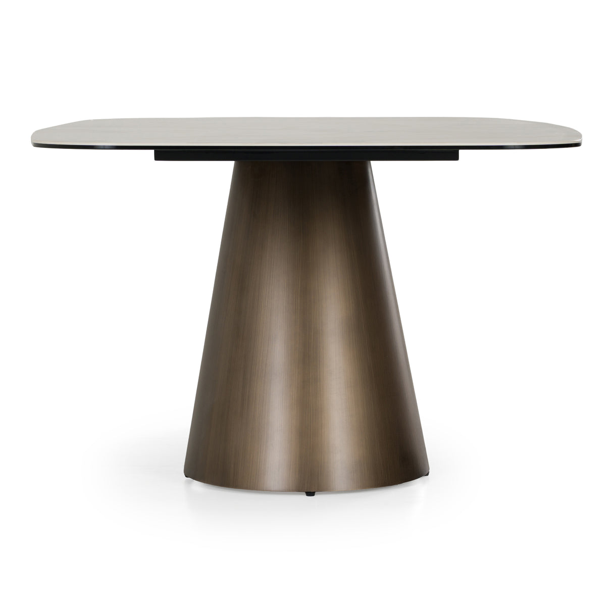 Paulsen - Modern Ceramic + Brass Dining Table - View Image 1