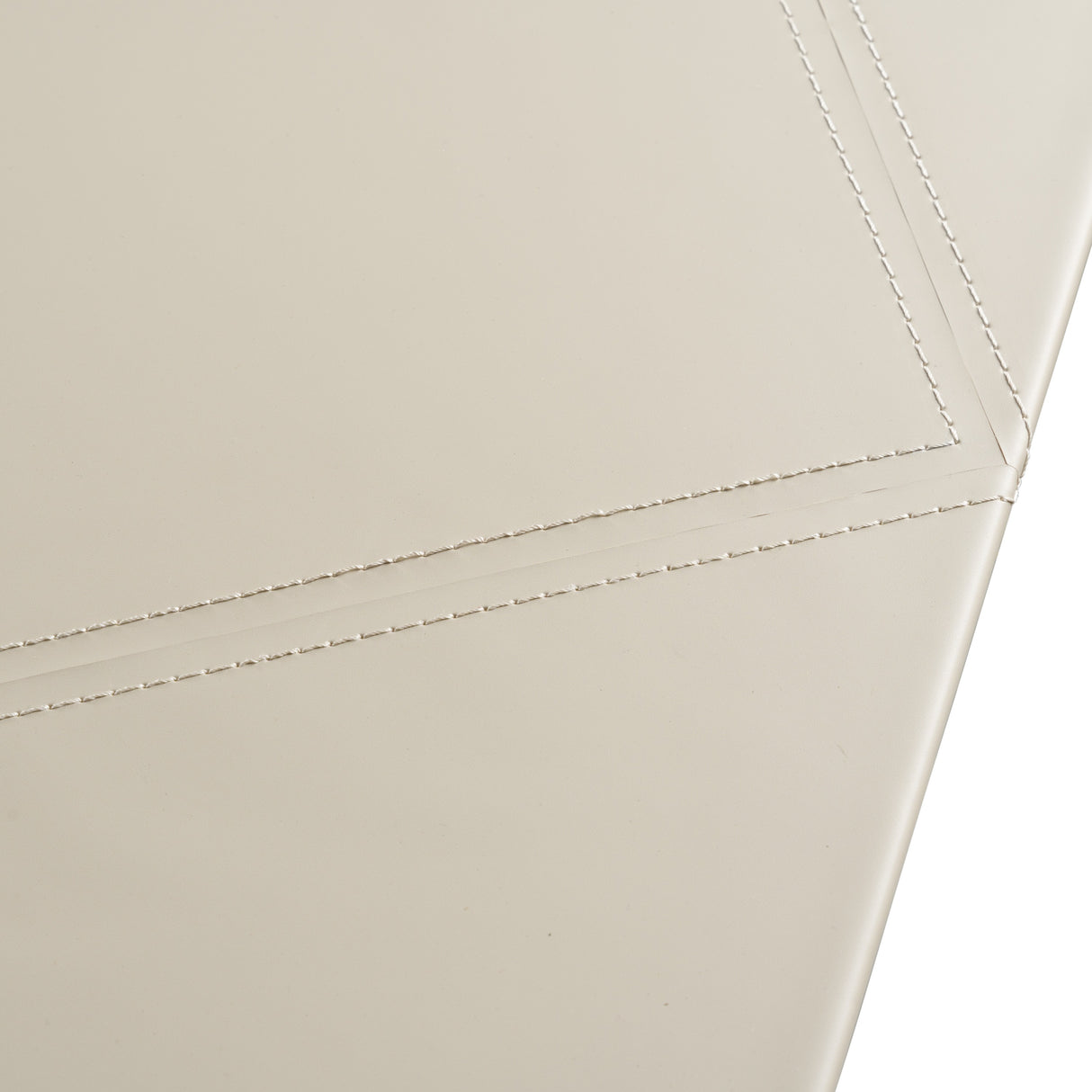 Pilot - Modern Dark Walnut + Beige Leather Desk - View Image 1