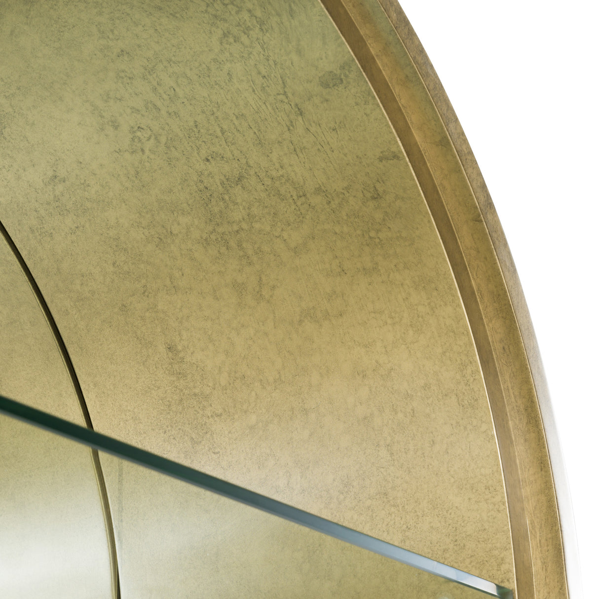 Poise - Modern Antique Brass + Mirror Bookcase - View Image 1