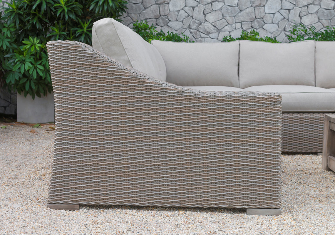 Pacifica Outdoor Beige Sectional Sofa Set - View Image 1