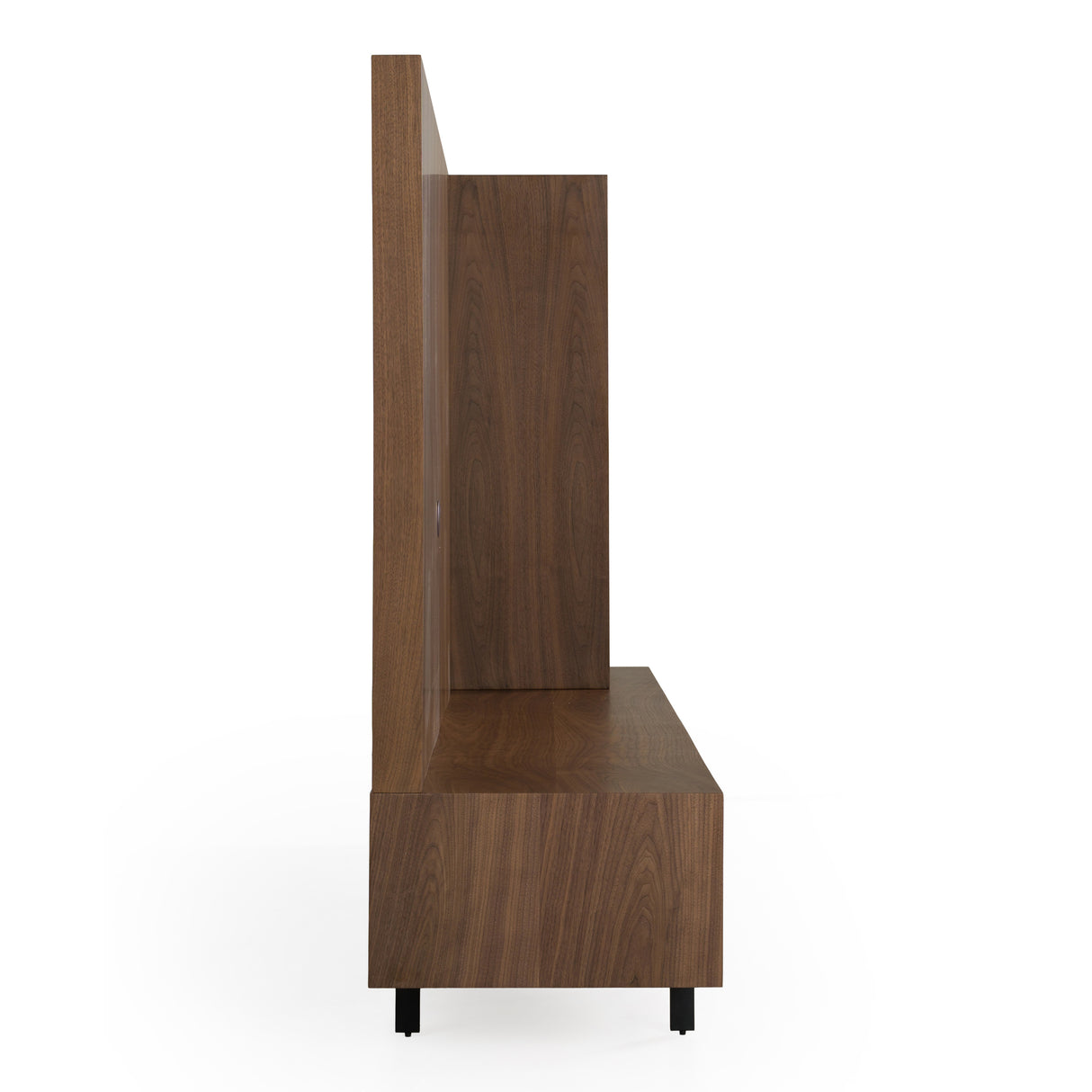 Raskin - Contemporary Walnut Entertainment Center w/ LED Lighting - View Image 1