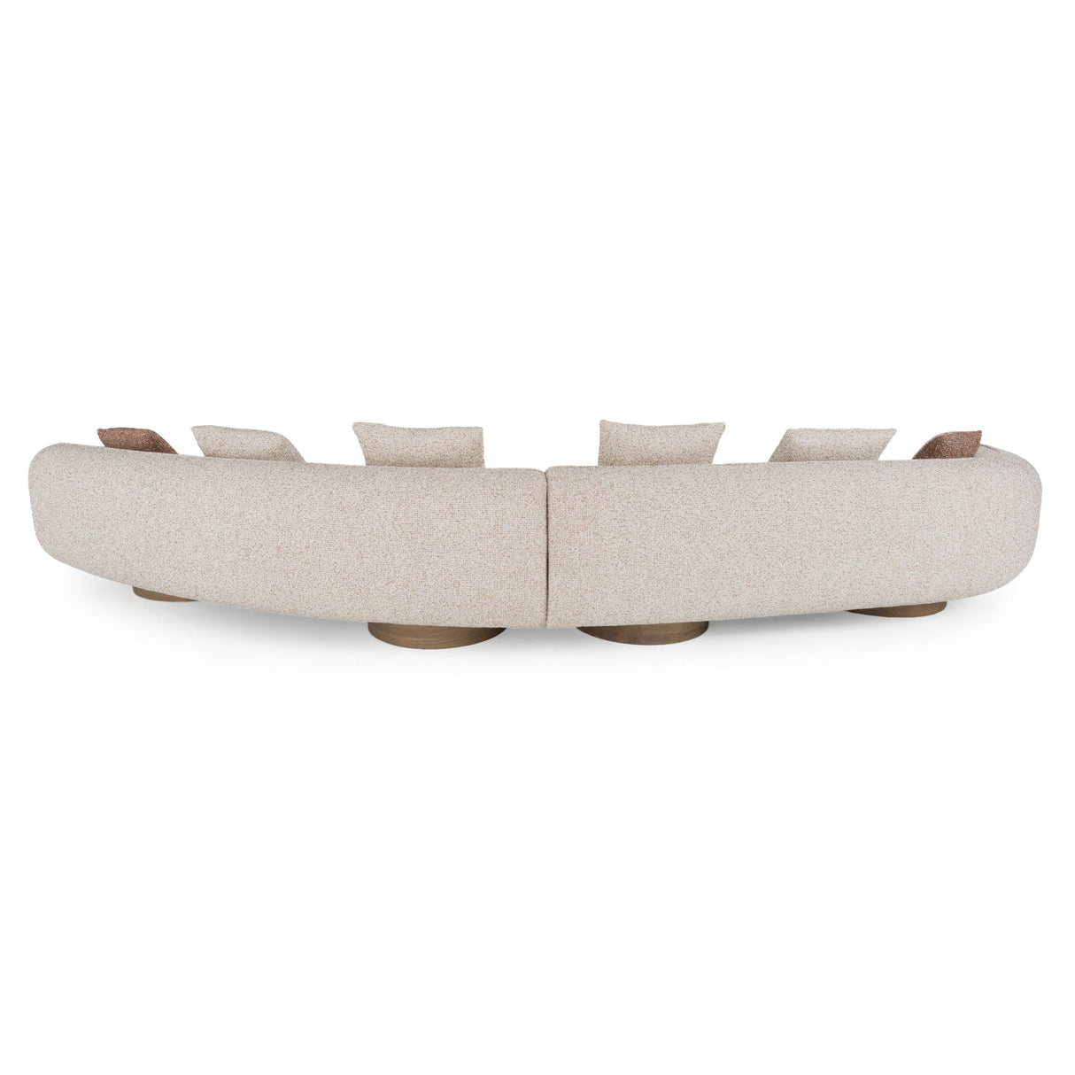 Raywood Modern Sectional Sofa in Multicolored Boucle Fabric and Ash Frame | VIG Furniture - sold by Home Elegance USA