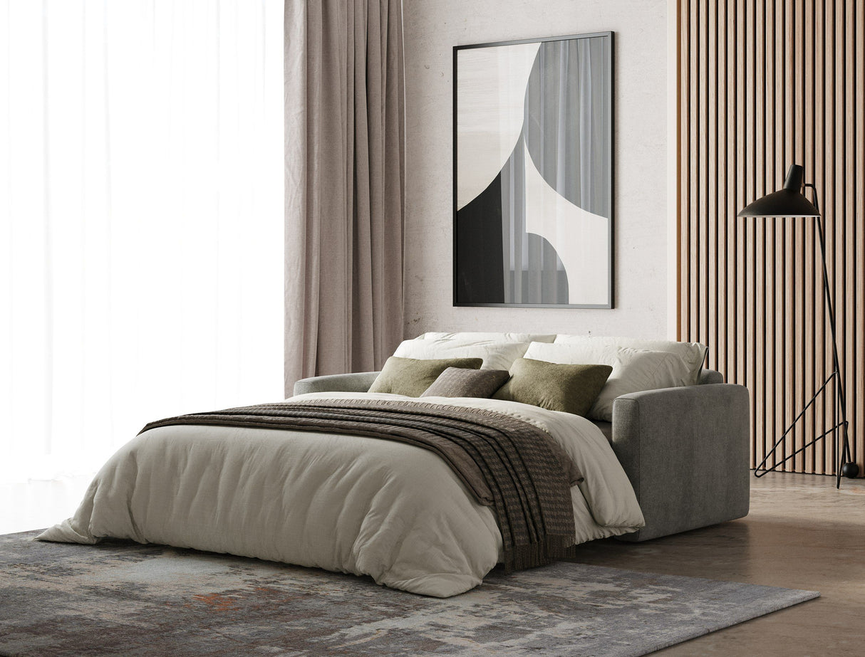 Lamod Italia Revers - Italian Modern Grey Fabric Full Sofa Bed