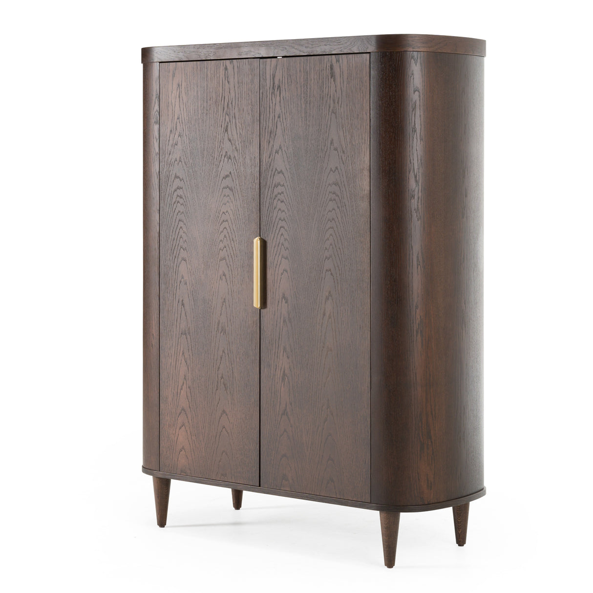 Richmond - Modern Brown Rounded Tall Buffet - View Image 1