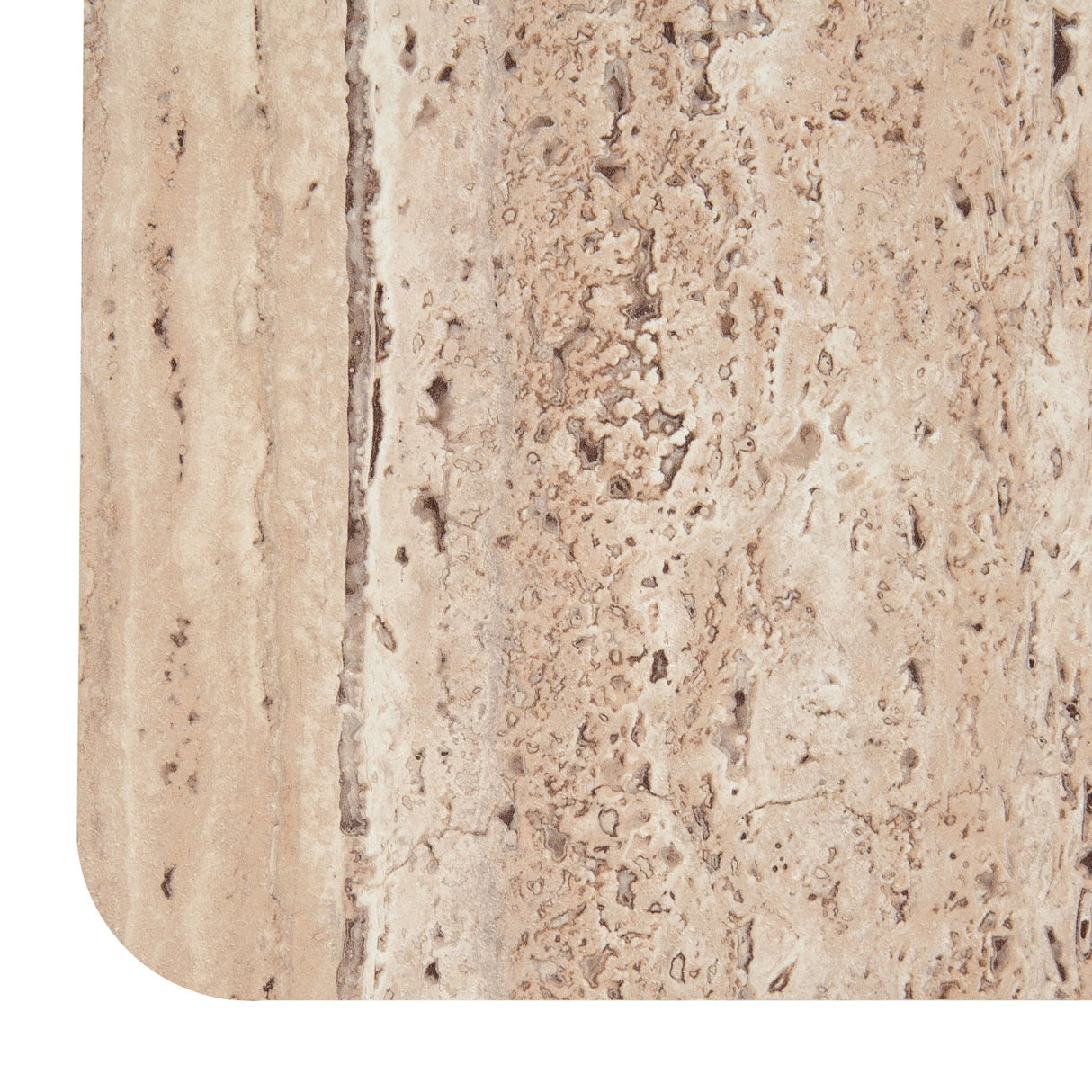 Nova Domus Roma - Modern Faux Travertine Square Coffee Table