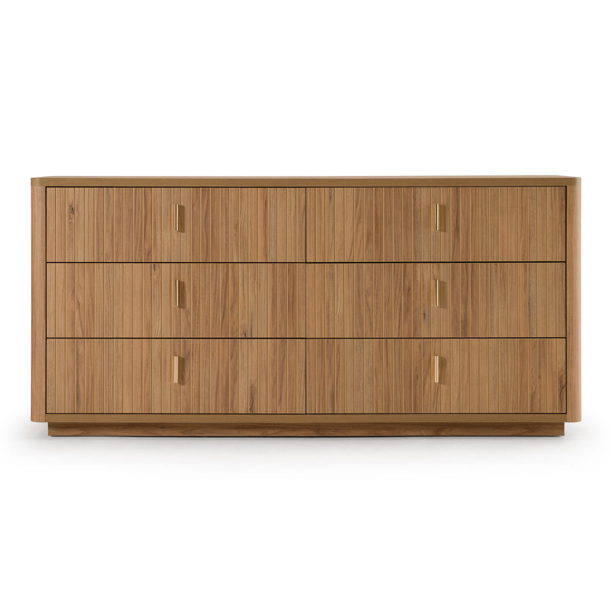 Roma - Modern Oak + Gold Dresser - View Image 1