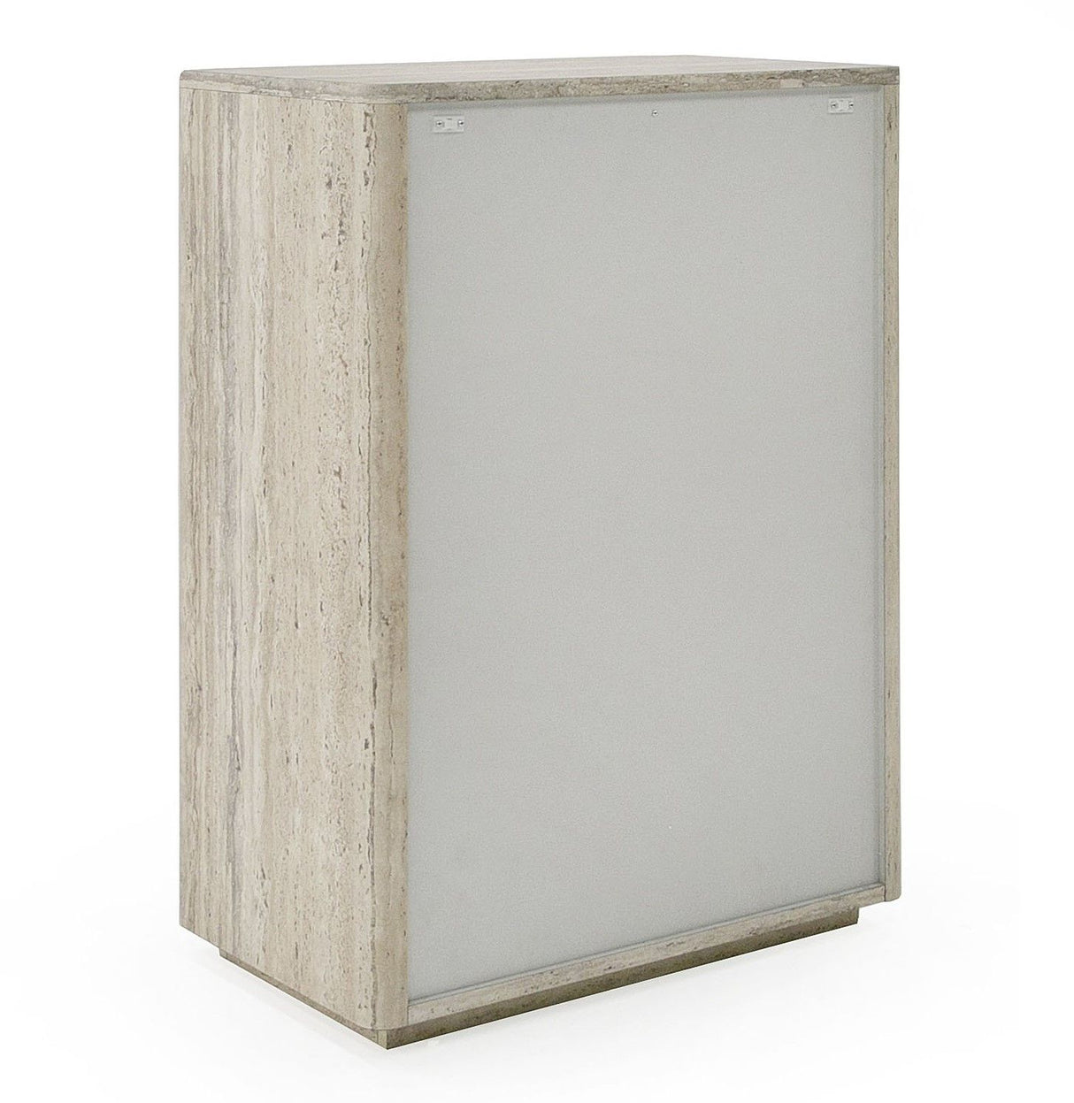 Nova Domus Roma - Modern Faux Travertine + Gold Chest