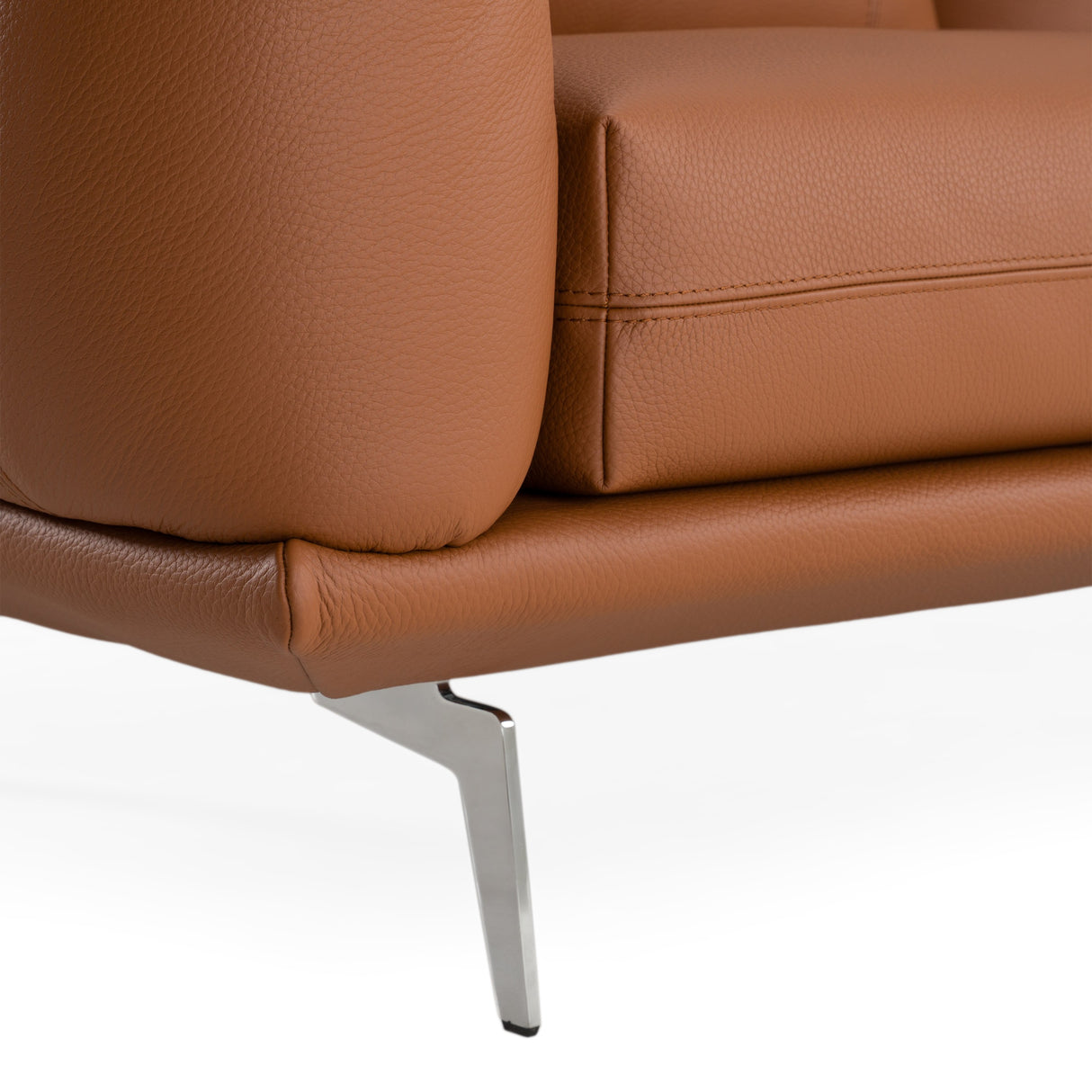 Saint Tropez - Modern Italian Cognac Leather Sofa - View Image 1