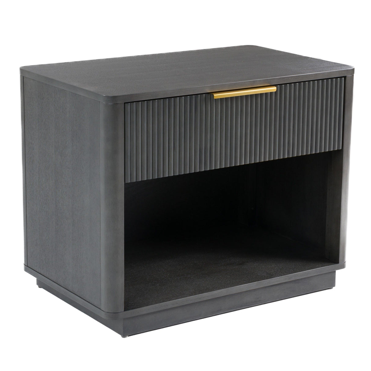 Queen Santa Barbara + Santa Monica - Modern Grey Fabric + Grey Wash Bedroom Set