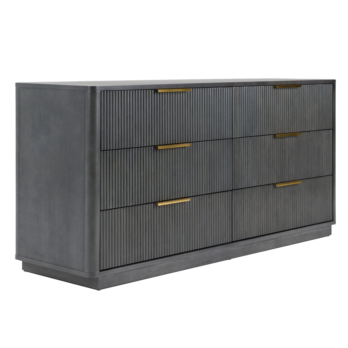 Queen Santa Barbara + Santa Monica - Modern Grey Fabric + Grey Wash Bedroom Set