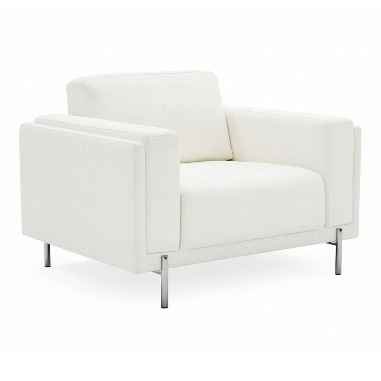 Divani Casa Schmidt - Modern Off White Fabric Chair