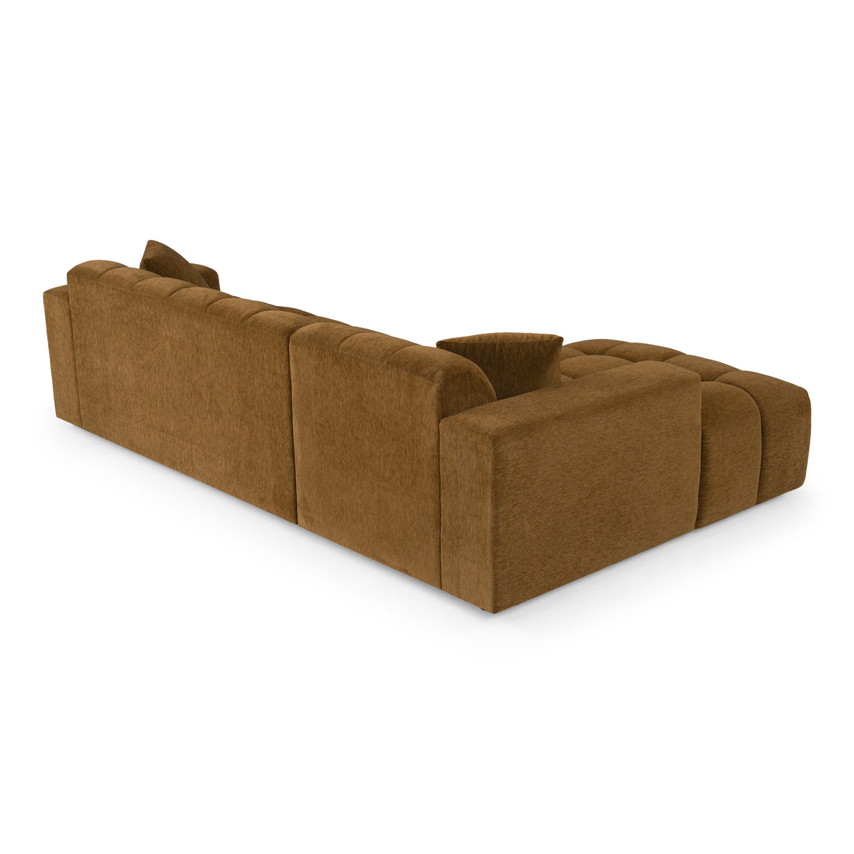 Shapiro - Modern Brown Fabric Sectional Sofa w/ Left Facing Chaise - View Image 1