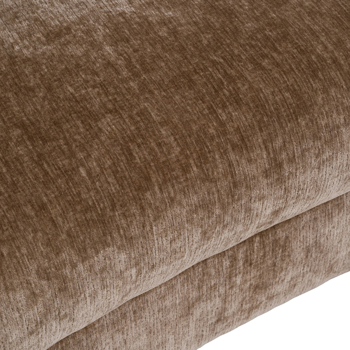 Sheth - Modern Brown Fabric Curved Sectional Sofa - View Image 1
