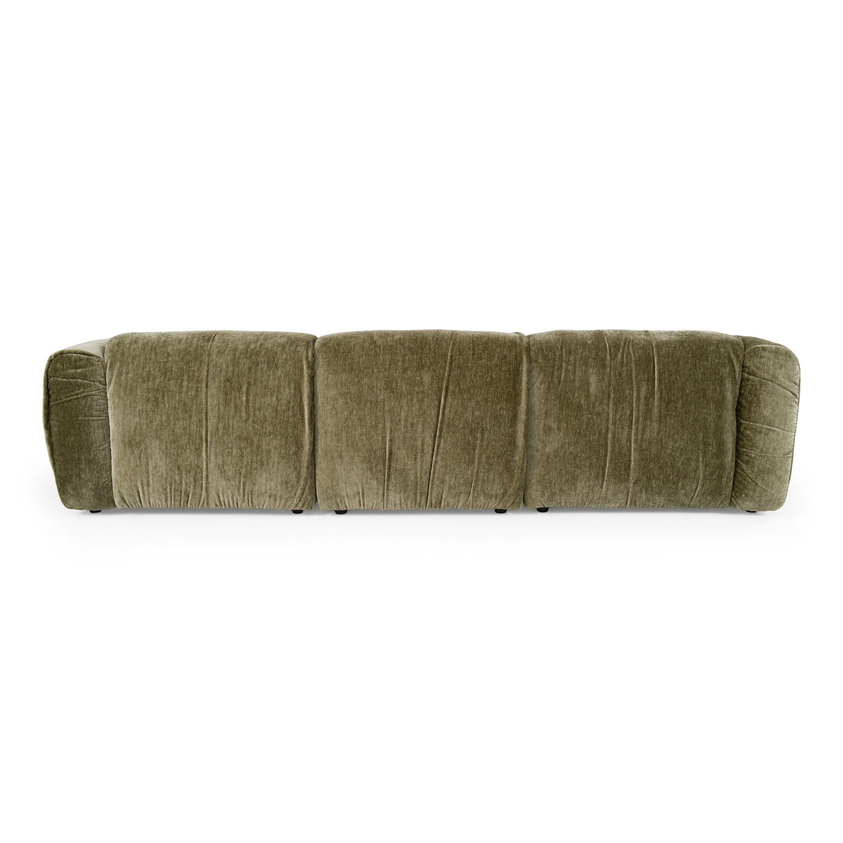Siegal - Modern Olive Green Fabric Sofa - View Image 1