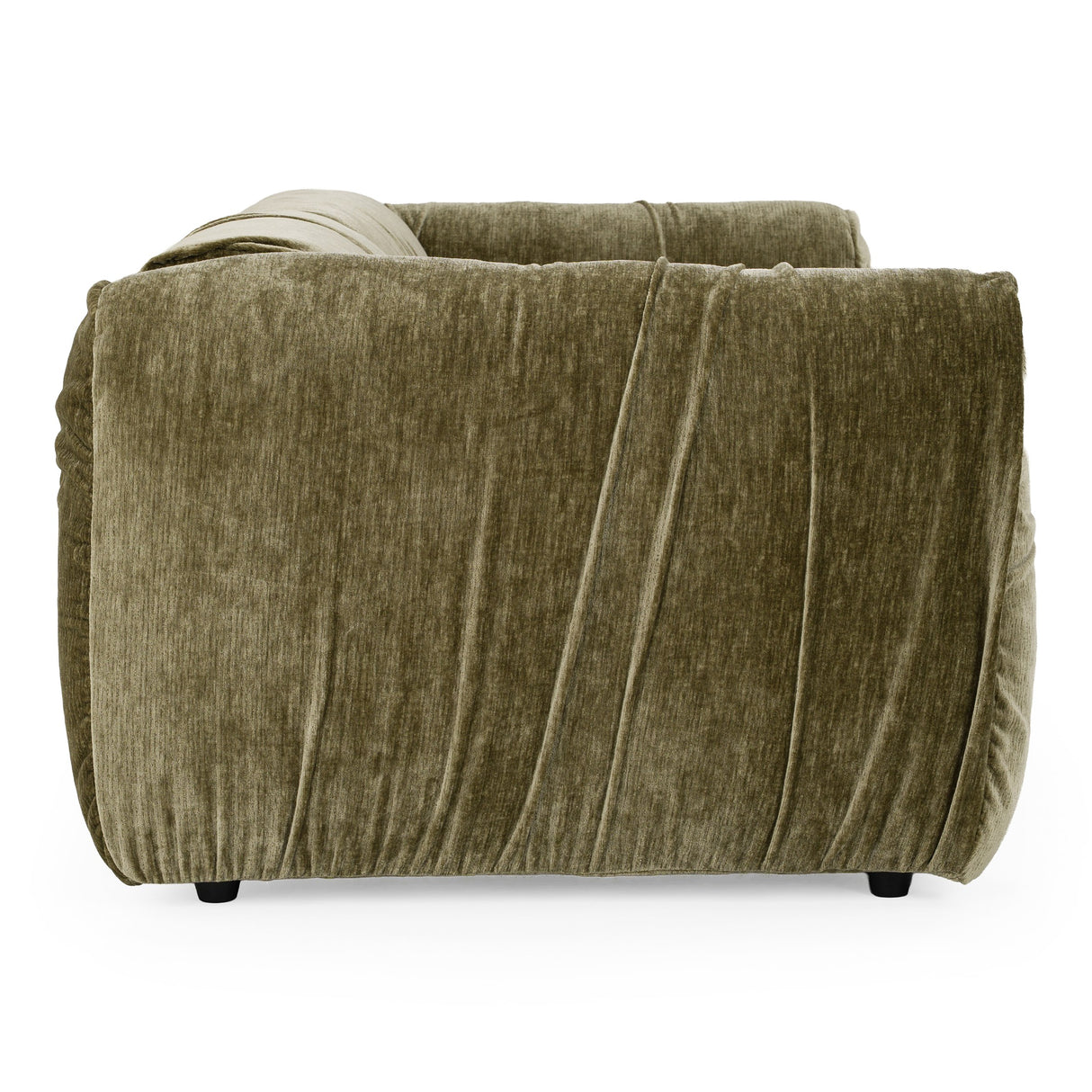 Siegal - Modern Olive Green Fabric Loveseat Sofa - View Image 1
