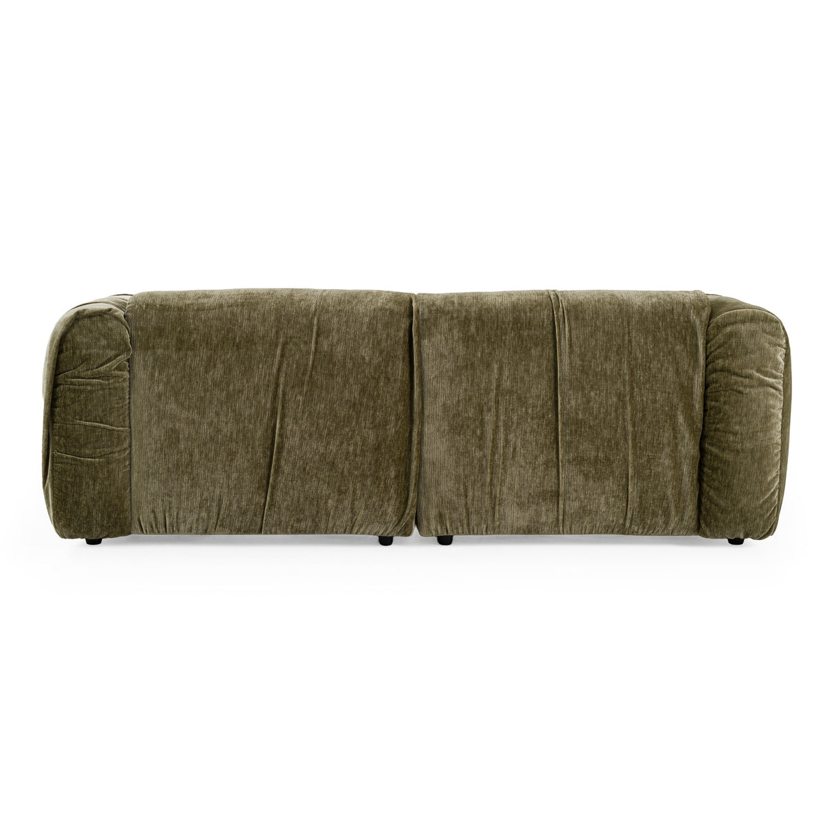 Siegal - Modern Olive Green Fabric Loveseat Sofa - View Image 1