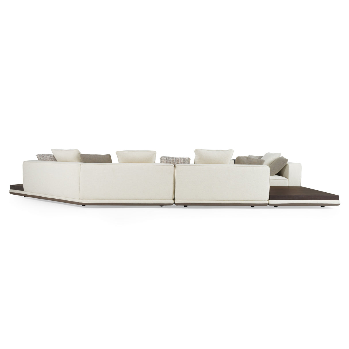 Siret - Modern Ivory Fabric Modular Sectional Sofa W/ Coffee Table - View Image 1