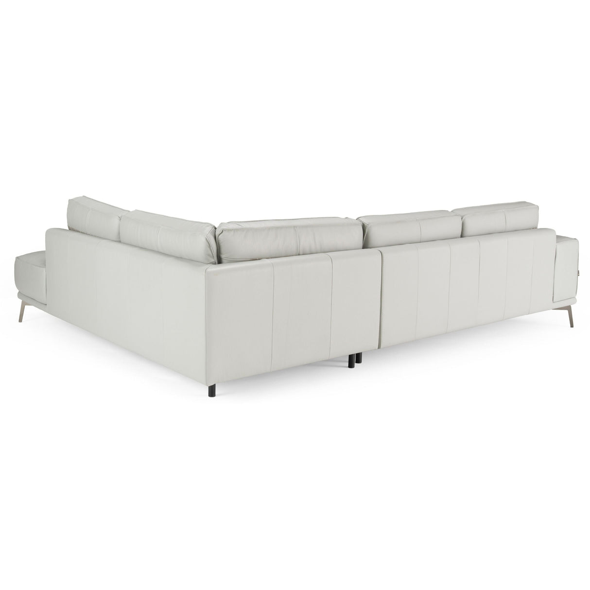 Soho Italian Right-Facing Light Grey Nirvana Leather Sectional Sofa – VIG Furniture - Home Elegance USA