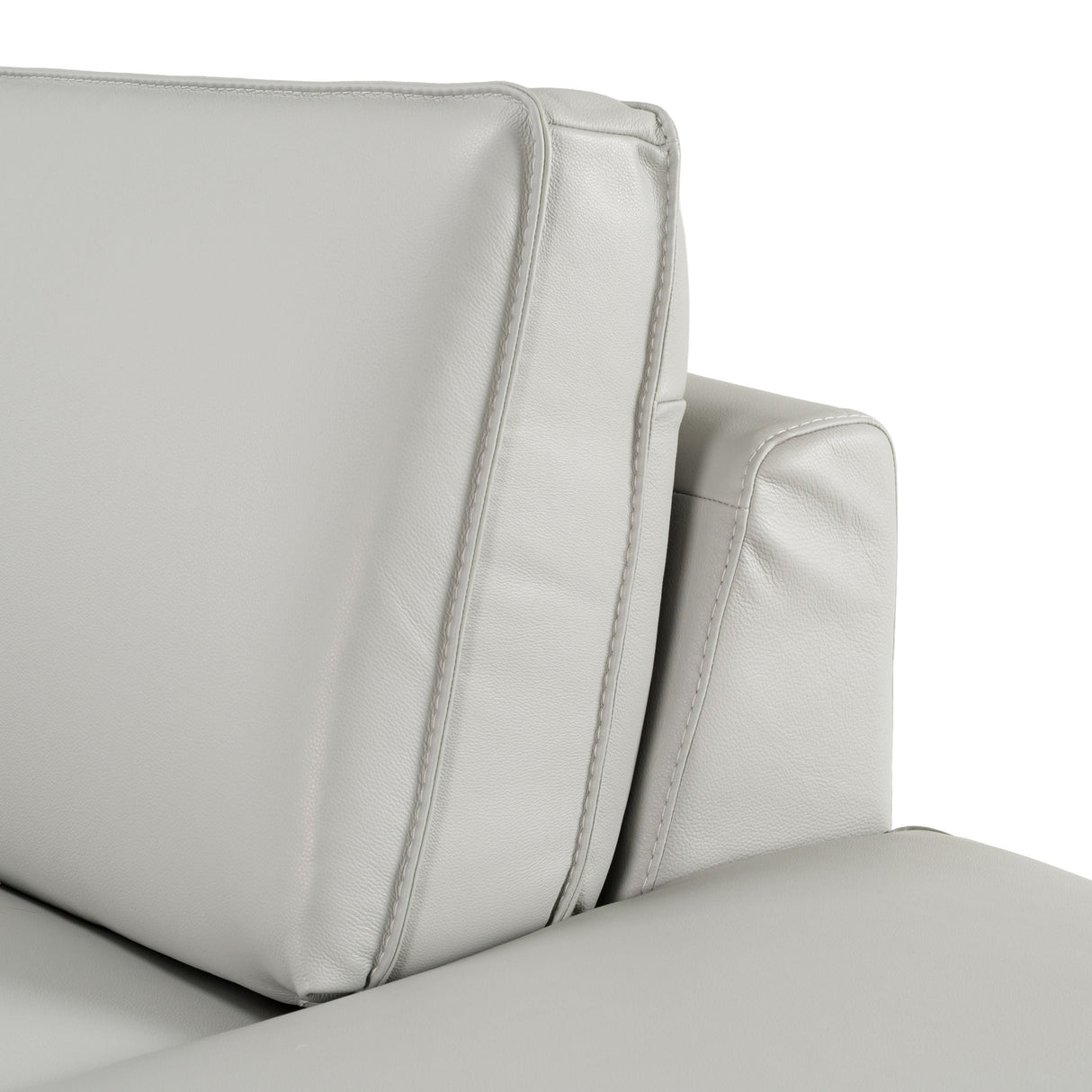 Soho Italian Right-Facing Light Grey Nirvana Leather Sectional Sofa – VIG Furniture - Home Elegance USA