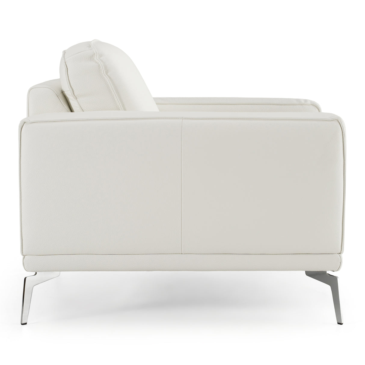 Soho - Contemporary Italian White Leather Armchair - View Image 1