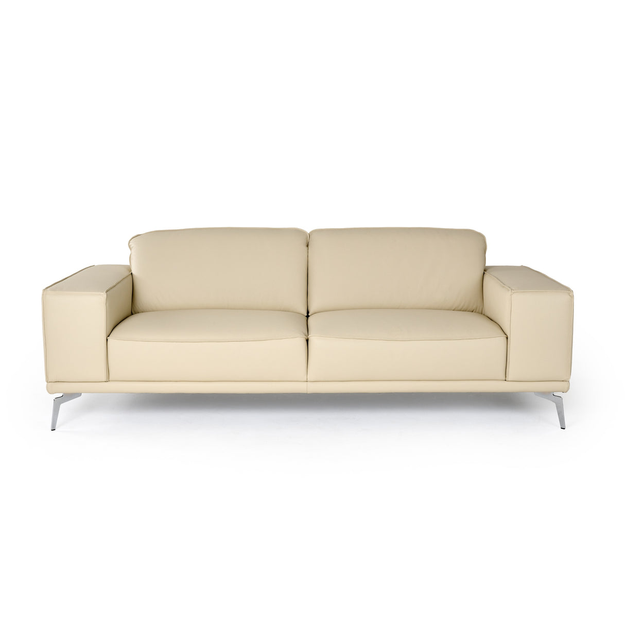 Soho - Italian Off White Leather Sofa - View Image 1