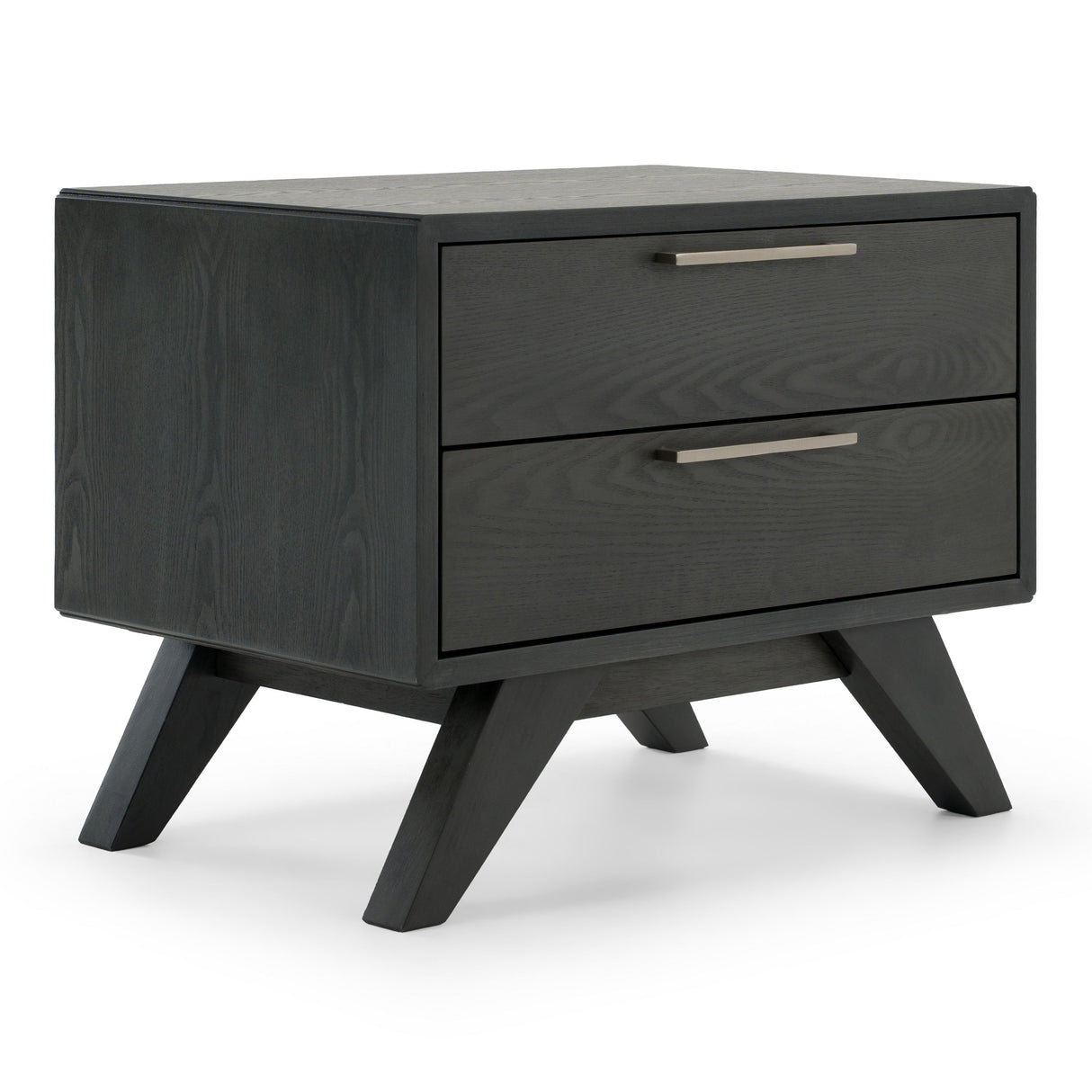 Eastern King Yolonda + Soria - Modern Dark Teal Fabric + Grey Wash 4-Piece Bedroom Set