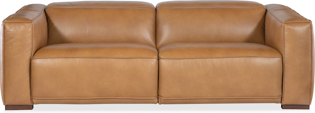 Fresco LAF/RAF 2 over 2 Sofa with Power Recline and Power Headrest Zen Caramel Leather – Hooker Furniture - Home Elegance USA