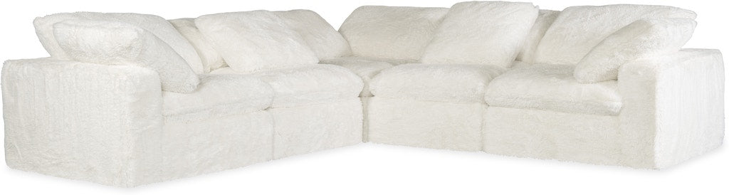 Barefoot 5-Seat Sectional Yakety Yak Natural Fabric – Hooker Furniture - Home Elegance USA