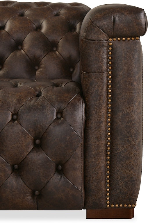 Savion Deux 5-Seat Power Reclining Sectional West Saddlewood Leather – Hooker Furniture (3-PWR) - Home Elegance USA